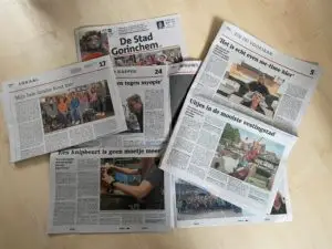 De drie artikelen over Van Loo Kappers in De Stad Gorinchem.