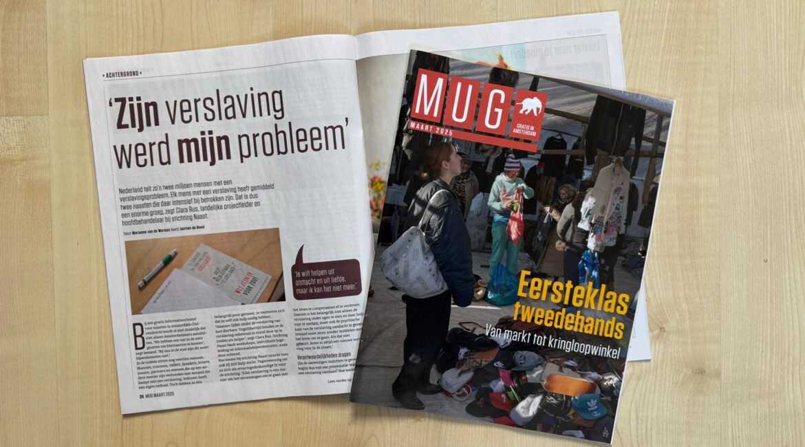 Artikel over informatiebijeenkomst voor naasten van mensen met een verslavingsprobleem.